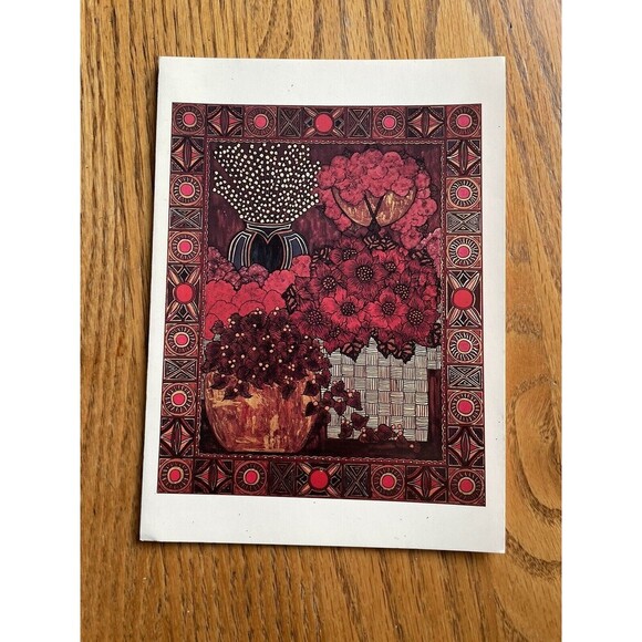 Set of 6 Blank Greeting cards lot Original Art prints Geometric & Still Life - Picture 10 of 13